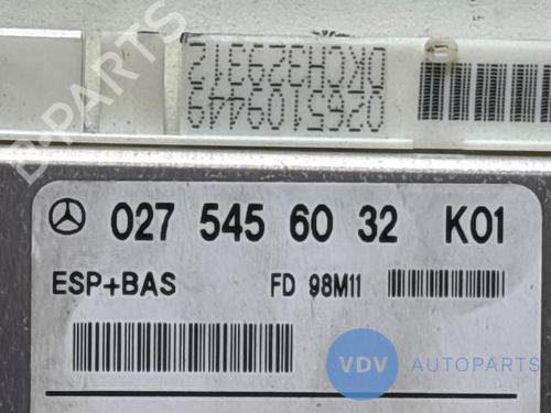 Electronic module MERCEDES-BENZ A-CLASS (W168) A 160 (168.033, 168.133) | BP27622391M83 