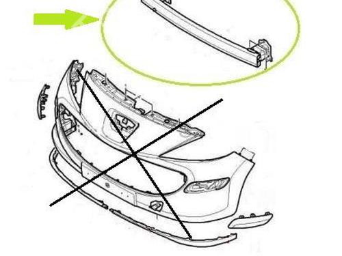 Used Rear bumper reinforcement PEUGEOT 407 (6D_) 2.0 16V (6DRFJC, 6DRFJE, 6DRFJF) (140 hp) 32020449