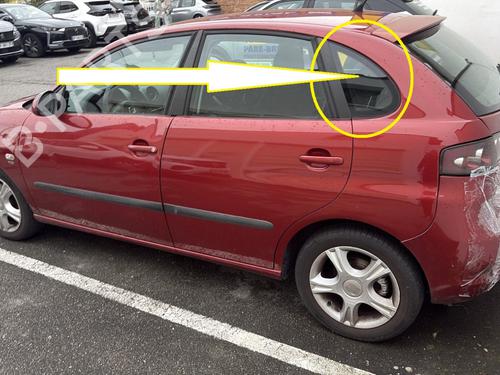 Dør rude ventre bagtil Dør rude ventre bagtil SEAT IBIZA III (6L1) 1.9 TDI (100 hp) 35806443 35806443