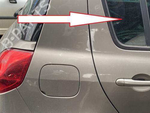 Used Rear right door window RENAULT CLIO III (BR0/1, CR0/1) 1.5 dCi (C/BR0G, C/BR1G) (68 hp) 27207745