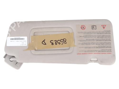 Used Right sun visor RENAULT LAGUNA III (BT0/1) 1.5 dCi (BT00, BT0A, BT0T, BT1J) (110 hp) 30516457