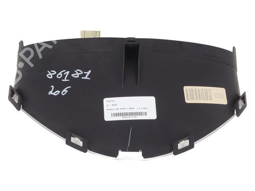 Used Instrument cluster PEUGEOT 206 SW (2E/K) 1.6 HDi 110 (109 hp) 25693445