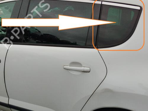 Dør rude ventre bagtil Dør rude ventre bagtil PEUGEOT 3008 I MPV (0U_) 1.6 HDi (112 hp) 35806607 35806607