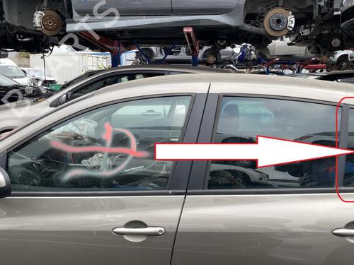 Used Rear left door window RENAULT CLIO III (BR0/1, CR0/1) 1.5 dCi (C/BR0G, C/BR1G) (68 hp) 27207746