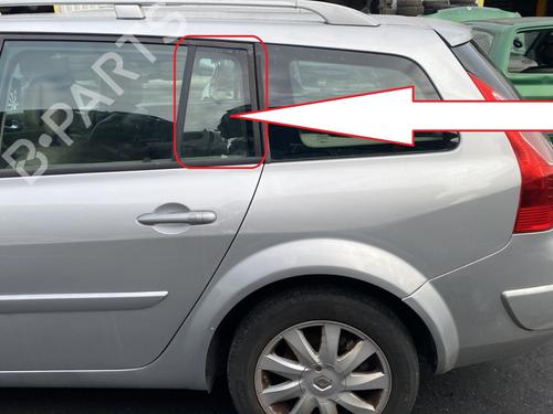 Dør rude ventre bagtil RENAULT MEGANE II Estate (KM0/1_) 2.0 dCi (150 hp) 31178296