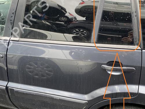 Used Rear left door window FORD FUSION (JU_) 1.4 (80 hp) 25683293