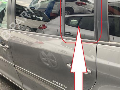 Dørrute venstre bak VW TOURAN (1T1, 1T2) 1.9 TDI (105 hp) 30732627