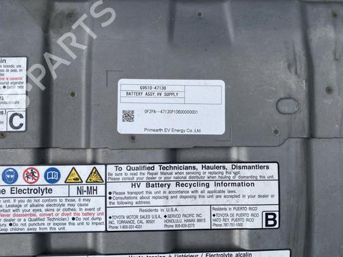 Used Battery Battery TOYOTA C-HR (_X1_) 1.8 Hybrid (ZYX10_, ZYX11_, ZYX10R, ZYX11R) (122 hp) 34527680 34527680
