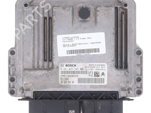 Used Control unit Control unit CITROËN C3 III (SX) 1.5 BlueHDi 100 (SXYHYP, SXYHTU) (102 hp) 36516430 36516430