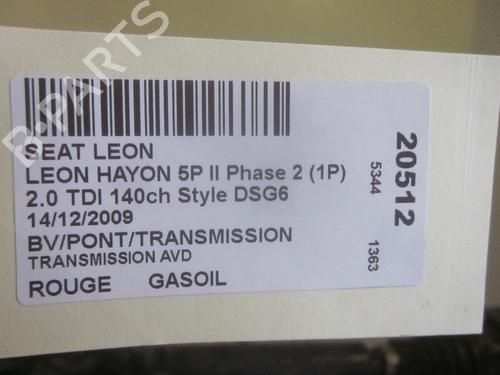 Right front driveshaft SEAT LEON (1P1) 2.0 TDI 16V | BP33002576M39 - Image 2