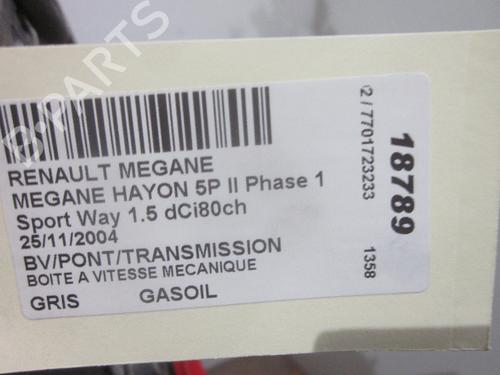 Gearbox RENAULT MEGANE II (BM0/1_, CM0/1_) 1.5 dCi (BM0F, BM0T, BM2B, CM0F, CM0T) | BP26070596M3 