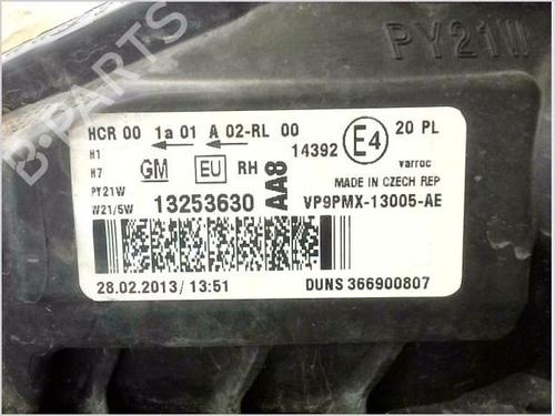 Right headlight OPEL MERIVA B MPV (S10) 1.4 (75) | BP37665188C29 - Image 3