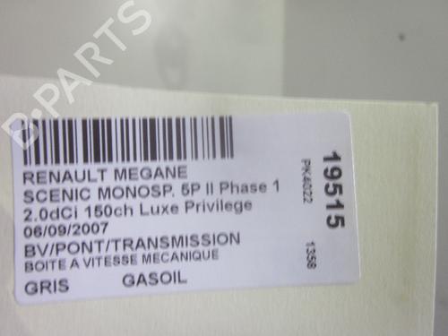 Gearbox RENAULT SCÉNIC II (JM0/1_) 2.0 dCi (JM1K) | BP26067927M3 