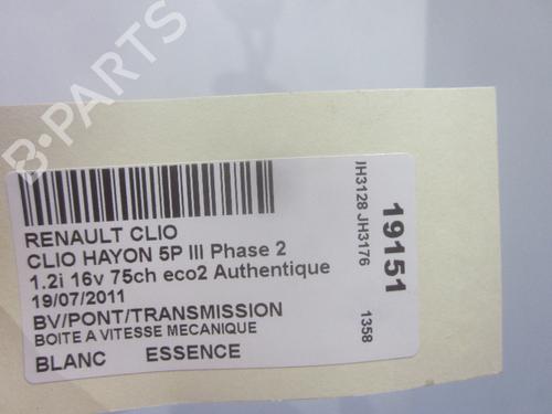 Gearbox RENAULT CLIO III (BR0/1, CR0/1) 1.2 16V (BR02, BR0J, BR11, CR02, CR0J, CR11) | BP26066975M3 