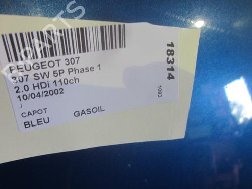 Hood PEUGEOT 307 SW (3H) 2.0 HDI 110 | BP26065945C1