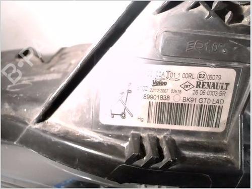 Left headlight RENAULT LAGUNA III Grandtour (KT0/1) 2.0 dCi (KT01, KT08, KT09, KT0K, KT12, KT1D, KT1W) | BP31260687C28