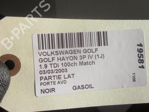 Right front door VW GOLF IV (1J1) 1.9 TDI | BP29574952C3 
