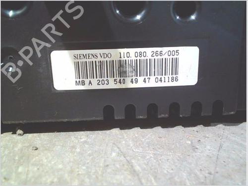 Instrument cluster MERCEDES-BENZ C-CLASS Coupe (CL203) C 220 CDI (203.706) | BP27283982C47 