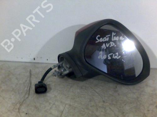 Used Right mirror SEAT LEON (1P1) 2.0 TDI 16V (140 hp) 26075709