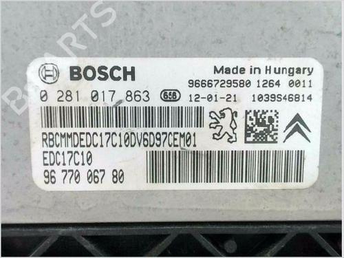 Engine control unit (ECU) CITROËN BERLINGO MULTISPACE (B9) 1.6 HDi 75 / BlueHDi 75 | BP38327176M57 - Image 5