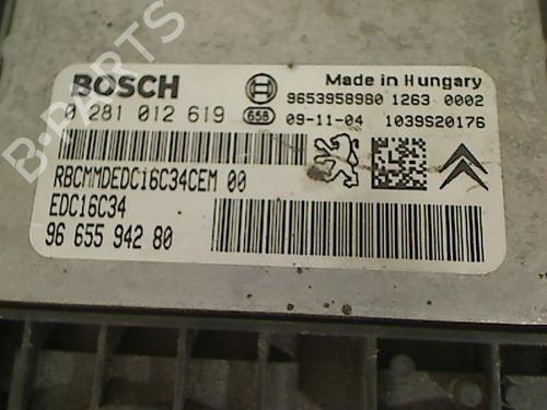 Engine control unit (ECU) CITROËN BERLINGO / BERLINGO FIRST MPV (MF_, GJK_, GFK_) 1.6 HDI 90 (MF9HX) | BP29482703M57 