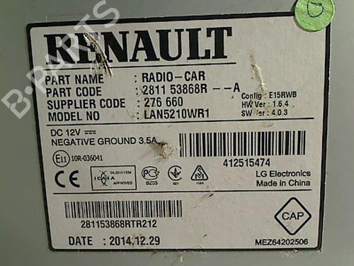 Radio RENAULT CLIO IV (BH_) 1.5 dCi 75 | BP26090481E6 