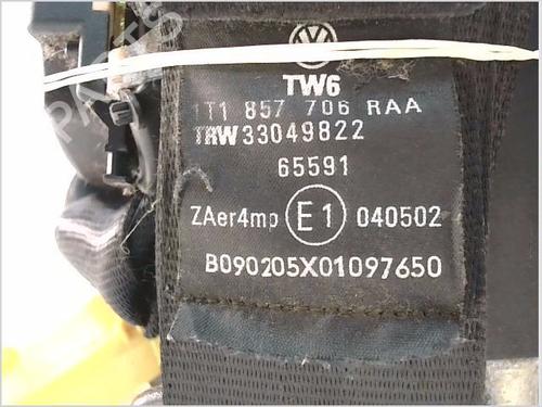Front right seatbelt VW TOURAN (1T1, 1T2) 2.0 TDI 16V | BP26116905I25 