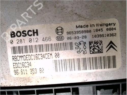 Engine control unit (ECU) CITROËN XSARA PICASSO (N68) 1.6 HDi | BP26101691M57 
