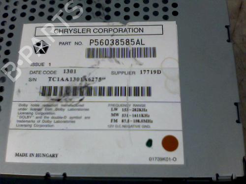 Bilradio JEEP CHEROKEE (KJ) 3.7 4x4 | BP26103891E6 