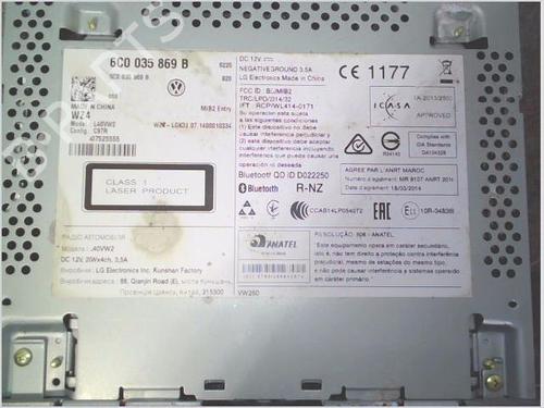 Radio VW POLO V (6R1, 6C1) 1.2 TSI 16V | BP26589125E6 