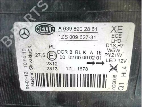 Left headlight MERCEDES-BENZ VITO / MIXTO Van (W639) 115 CDI (639.601, 639.603, 639.605) | BP32855845C28  - Image 6