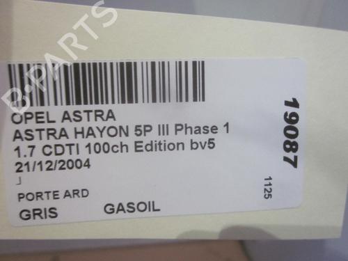 Right rear door OPEL ASTRA H (A04) 1.7 CDTI (L48) | BP26061315C5
