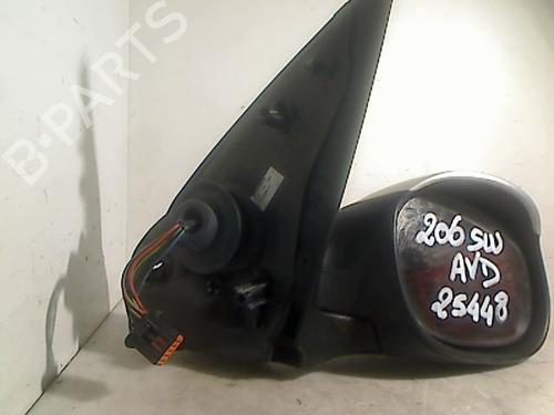 Right mirror PEUGEOT 206 SW (2E/K) 2.0 HDi | BP26090400C27 