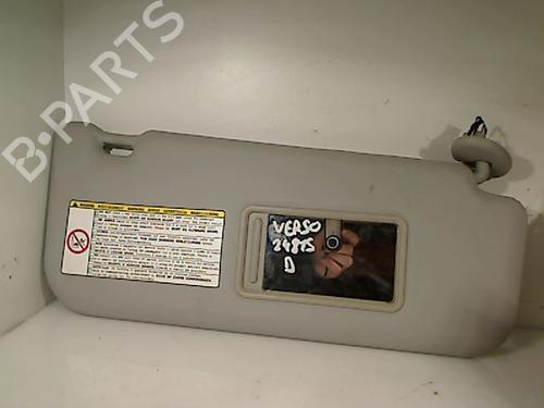 Used Right sun visor TOYOTA VERSO (_R2_) 2.0 D-4D (AUR20_, AUR20R) (126 hp) 26080832
