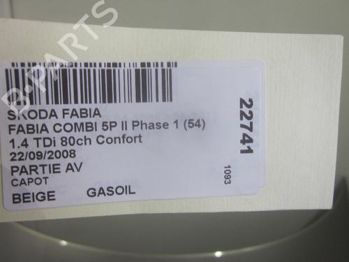 Hood SKODA FABIA II Combi (545) 1.4 TDI | BP26068347C1
