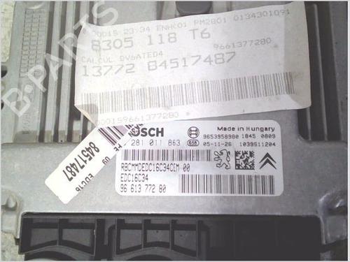 Engine control unit (ECU) PEUGEOT 307 (3A/C) 1.6 HDi | BP37463352M57 - Image 2