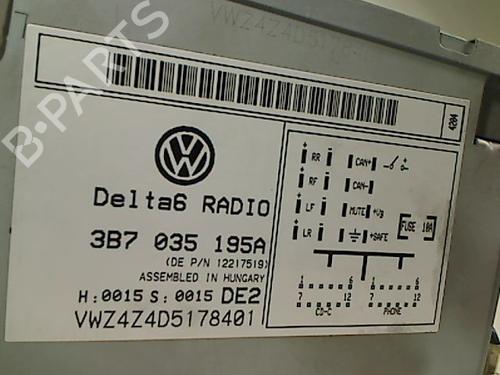 Bilradio VW PASSAT B5.5 (3B3) 1.9 TDI | BP29472663E6 