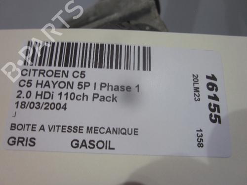 Gearbox CITROËN C5 I (DC_) 2.0 HDi (DCRHZB, DCRHZE) | BP26062385M3 