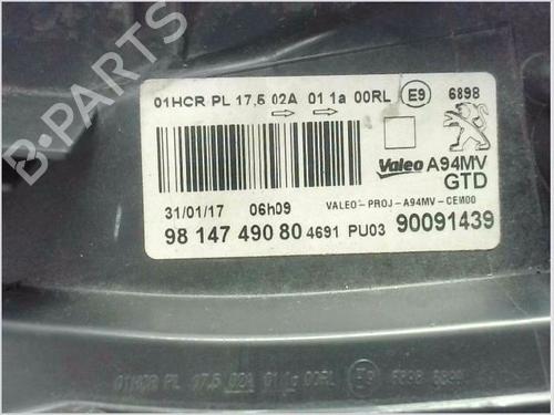 Left headlight PEUGEOT 2008 I (CU_) 1.2 THP 110 / PureTech 110 | BP39077999C28 - Image 5