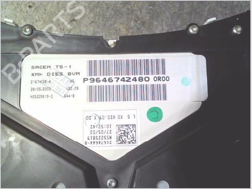 Instrument cluster PEUGEOT 307 (3A/C) 2.0 HDi 90 | BP26681663C47 