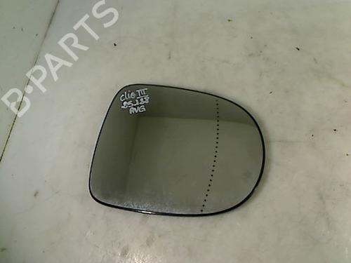 Used Left mirror glass RENAULT CLIO III (BR0/1, CR0/1) 1.5 dCi (C/BR0G, C/BR1G) (68 hp) 26081380