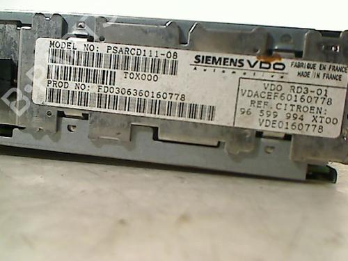 Radio CITROËN XSARA PICASSO (N68) 1.6 HDi | BP26069038E6 