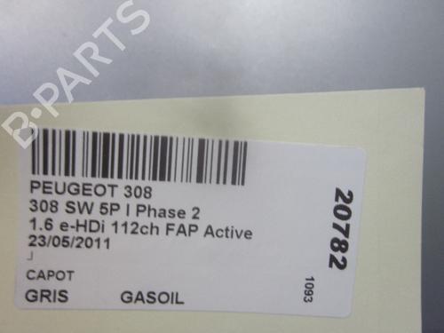 Hood PEUGEOT 308 SW I (4E_, 4H_) 1.6 HDi | BP26085751C1