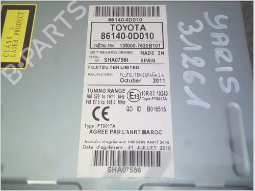 Radio TOYOTA YARIS (_P13_) 1.4 D (NLP130_, NLP130) | BP29613978E6 