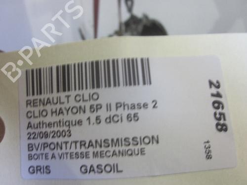 Gearbox RENAULT CLIO II (BB_, CB_) 1.5 dCi (B/CB07) | BP26071512M3 