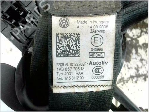 Front left seatbelt VW GOLF VI (5K1) 1.6 | BP35903483I26 - Image 3