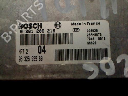 Used Engine control unit (ECU) PEUGEOT 206 Hatchback (2A/C) 1.6 i (89 hp) 26058025