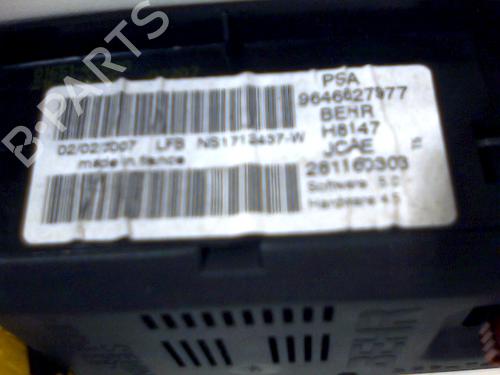 Climate control PEUGEOT 307 (3A/C) 1.6 HDi | BP26084973I5 