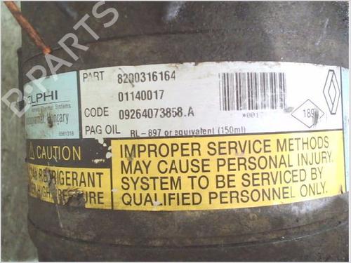 AC compressor RENAULT MEGANE II (BM0/1_, CM0/1_) 1.6 16V (BM0C, CM0C) | BP27362500M34 