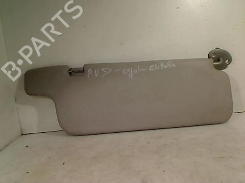 Used Right sun visor TOYOTA YARIS (_P1_) 1.0 (SCP10_, SCP10R) (68 hp) 26087415